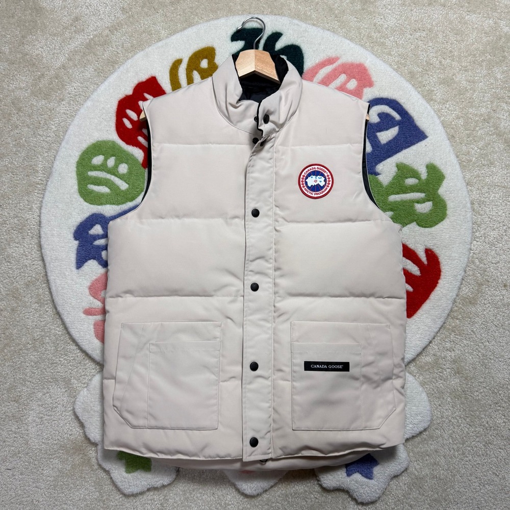 Canada Goose Freestyle Crew Vest Tan Beige Fusion Fit 4154M Puffer Gilet Medium